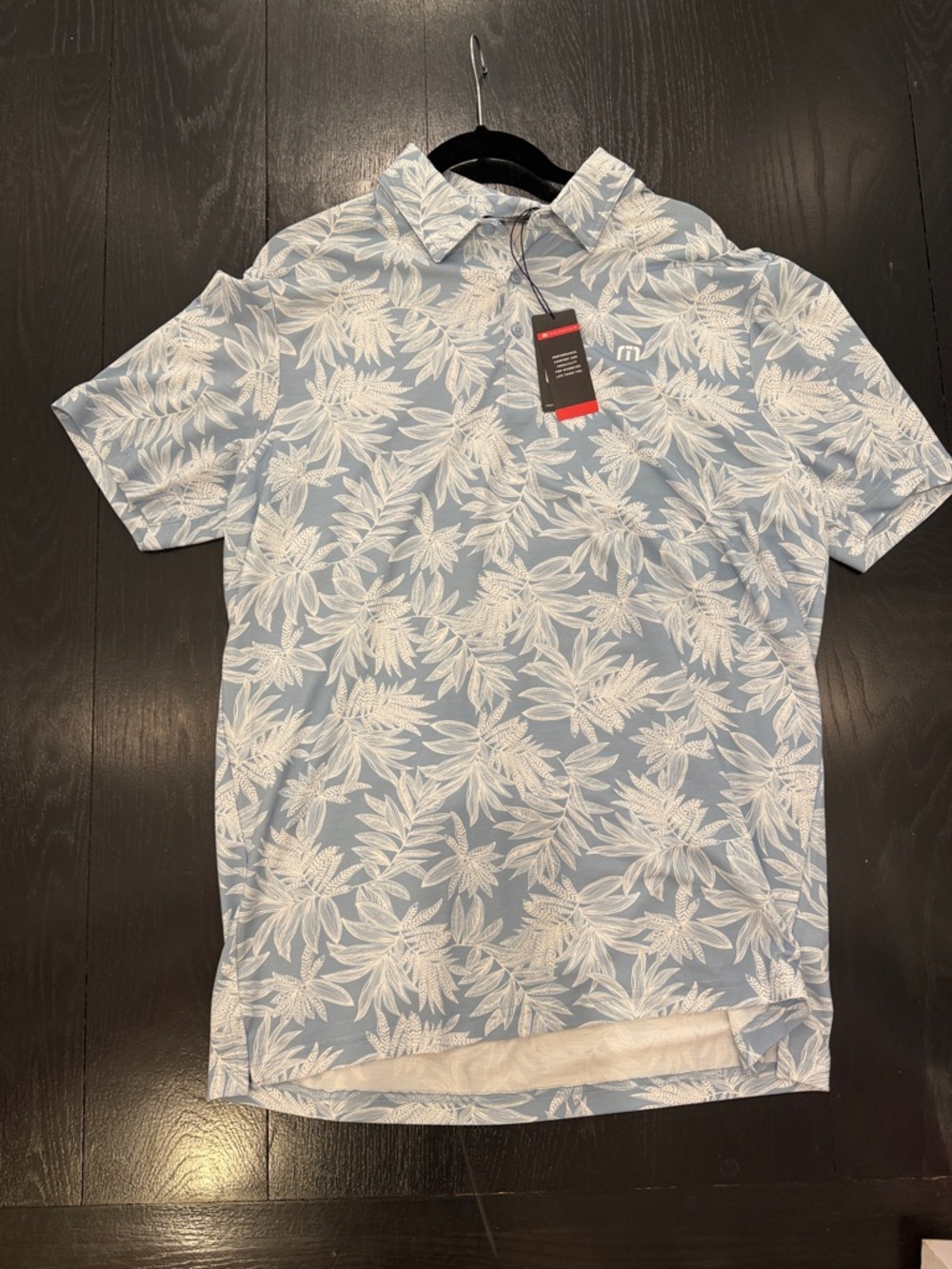 Travis Mathew Clubhouse Polo | Light Blue Floral